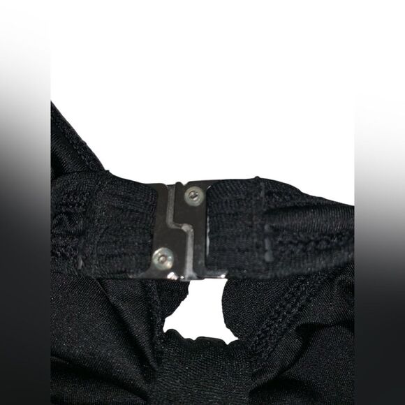 Cupshe One Piece Swimsuit Black Cutout Scallop Trim Bathing Suit Size S - Picture 4 of 5